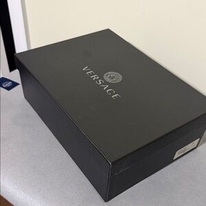 Versace Black Designer shoes Box empty
